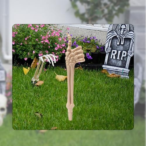 Halloween Skeleton Hand Stake Decoration, PP Lawn Decor for Graveyard and Yard, 18.9 in Outdoor Prop