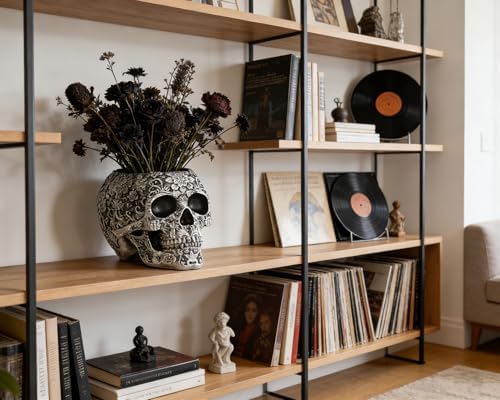 Metallic Silver Skull Decorative Bowl Gothic Gifts