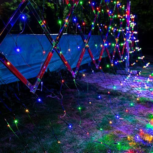 Joomer Christmas Net Lights - 11FT x 4.5FT 300LED Plugin Light Multicolor