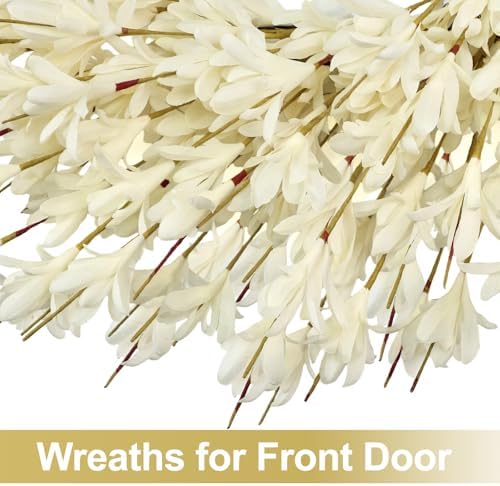 26 Inch Realistic Full Fall Wreaths for Front Door Outside Autumn Wreath