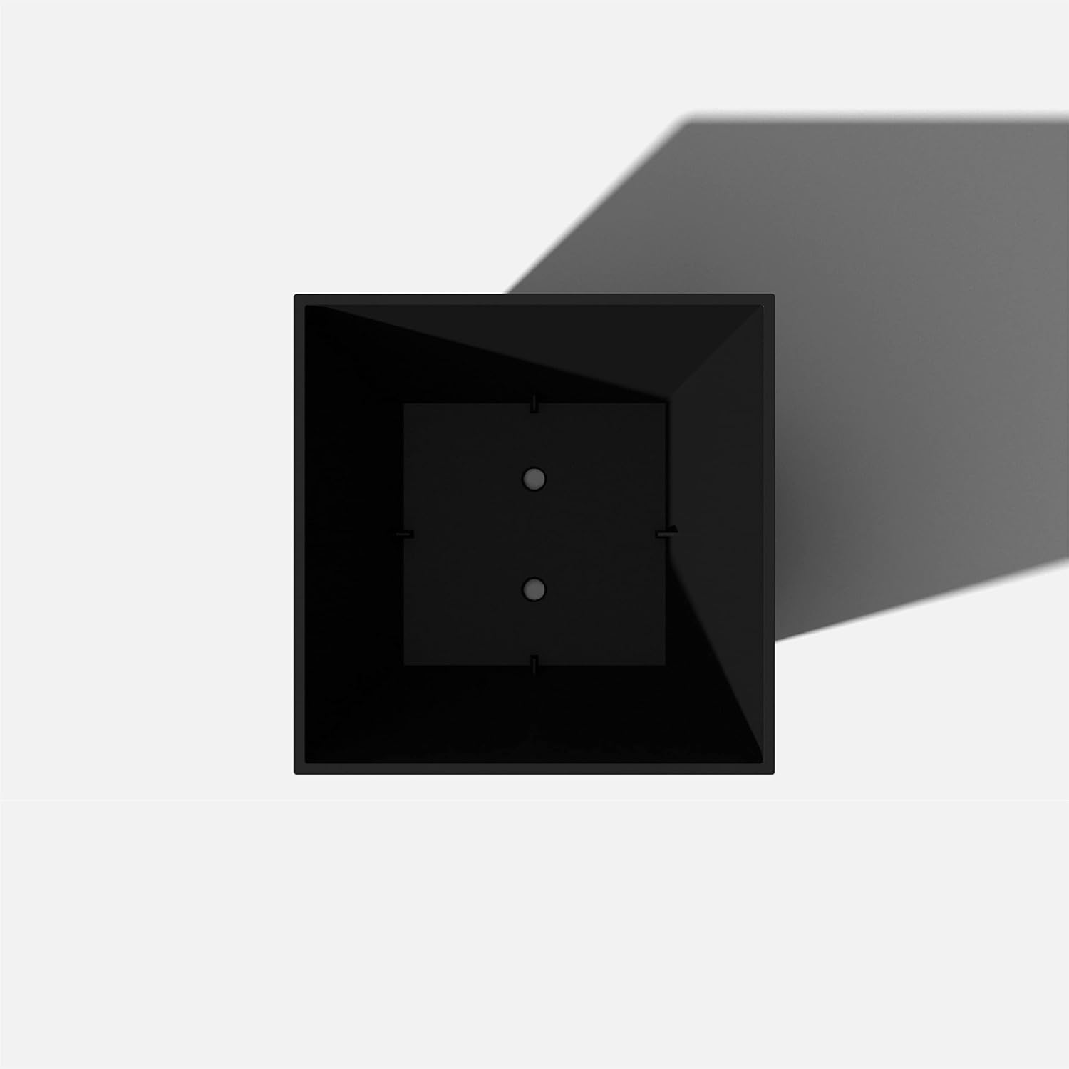 Veradek Pure Series Nobleton Planter - Tapered Square Outdoor Planter | Made From Durable Plastic With Pre-Drilled