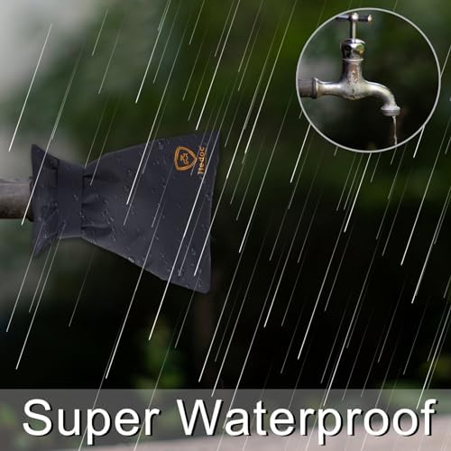 Hedoc Pro Outdoor Faucet Covers for Winter Freeze Protection, 6 Pack 6" W x 8.2" H Winter Faucet Insulation Cover Socks, Hose Bib Covers for Winter