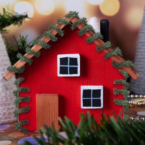 Jutom 100 Ft 0.58 Inch Christmas Miniature Artificial Pine Garlands Mini Pine Greenery Roping Garlands Mini Thin Wired Stems for Christmas Crafts Holiday Outdoor Decor (Green)