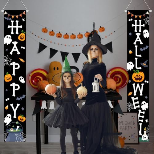 Halloween Door Banner Little Boo Halloween Decorations Outdoor Indoor