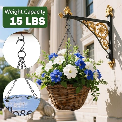 Dpyrrhic 236 Inch Black Hanging Chain,Hanging Basket Chain for Planter