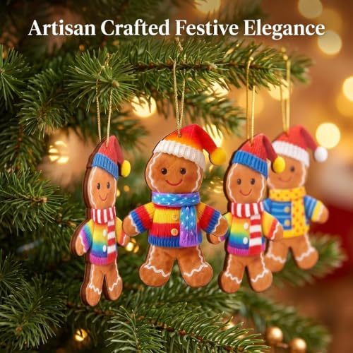 18 Pack Gingerbread Christmas Ornaments
