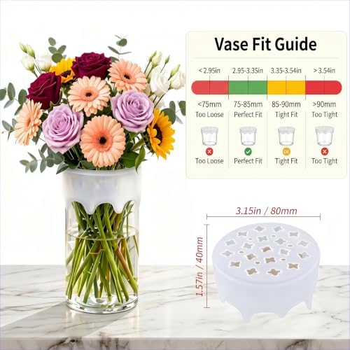 Silicone Flower Arranging Grid, Reusable Flexible Floral Stem Holder