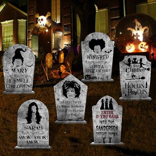 17.3" Halloween Tombstones Graveyard Outdoor Yard Signs Decorations