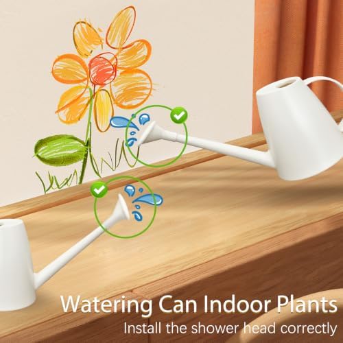 60 oz Watering Can, Watering Can Indoor Plants, Long Spout Small Water can