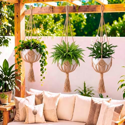 Shappy Boho Macrame Plant Hanger for Indoor
