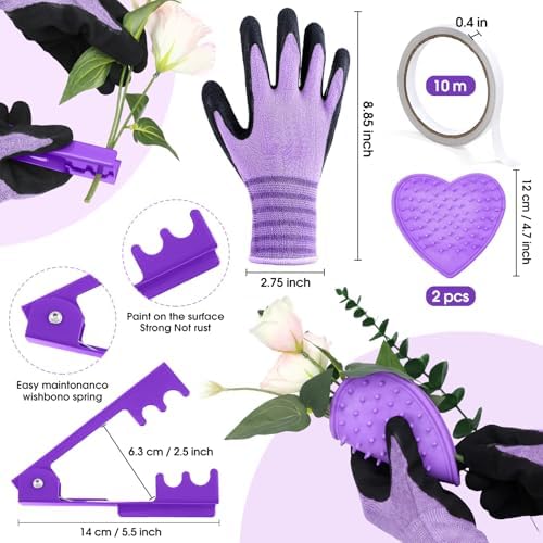 207 Pcs Floral Arrangement Kit in Blue for Weddings, Bouquets and DIY