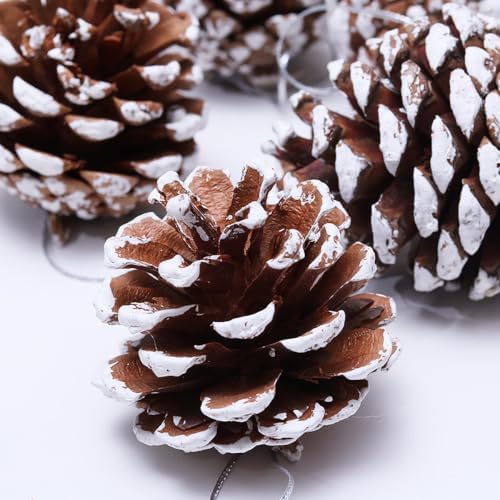 9 Pcs Christmas Tree Decorations Natural Pine Cones Ornament (1.2"-1.6")