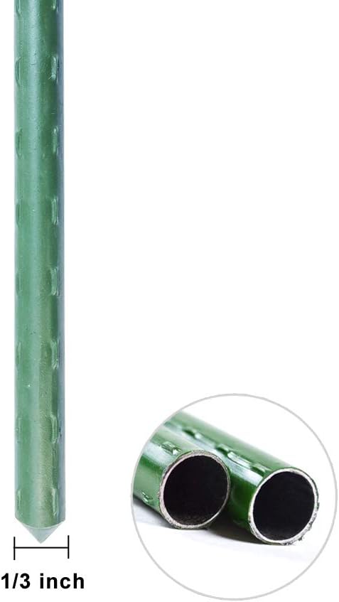 WAENLIR Garden Stakes 30 inch 2.5ft Sturdy Tomato Stakes, Plant Stakes for Outdoor Plants, Plant Support Sticks for