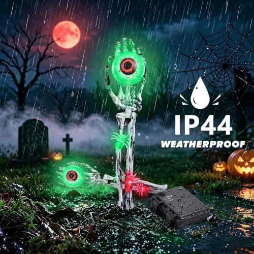 Halloween Decorations Outdoor, 2 Pack Halloween Skeleton Hands Decorations