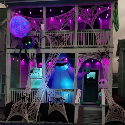 VICAMB 820sqft Giant Spider Web Halloween Decorations Outdoor