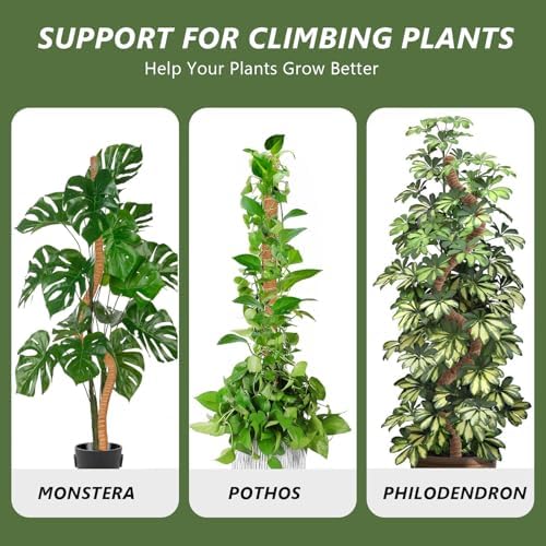 MAFONE 2 Pack 28” Bendable Moss Pole Monstera Plant Support