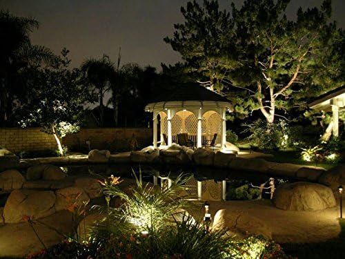 Low Voltage Landscape Light 5W 12V LED Landscape Lighting Warm White 2 Pack | Waterproof Spotlight Outdoor with Spiked