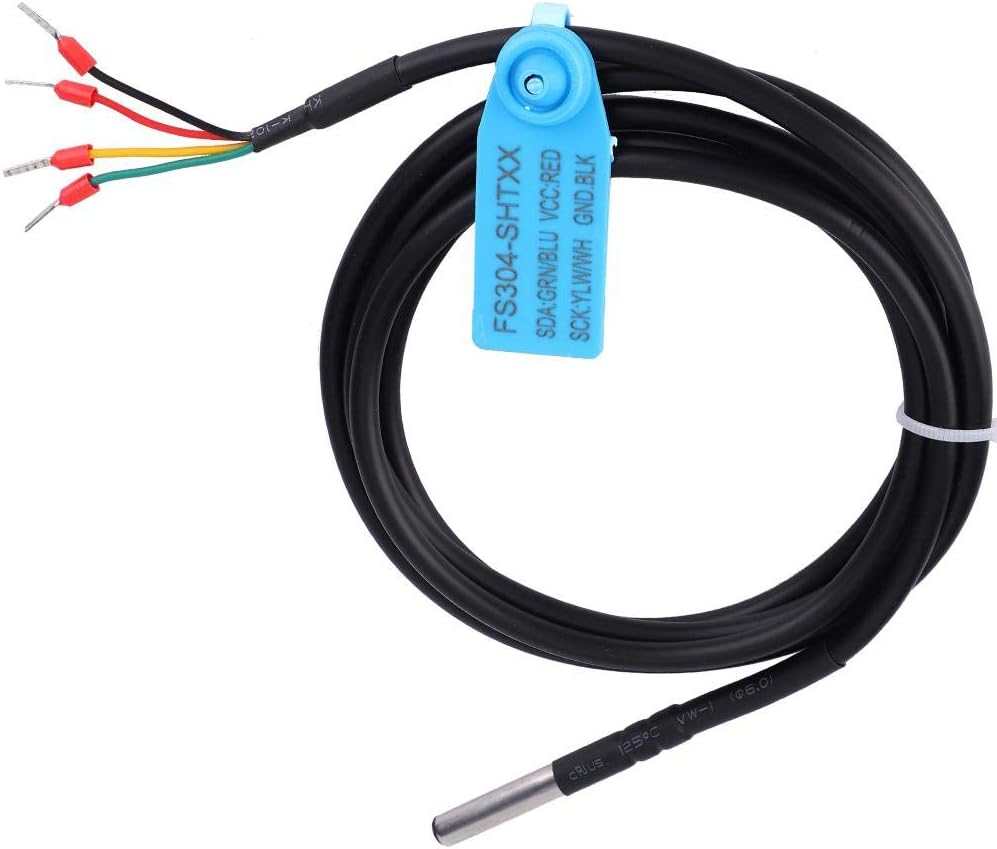 Sensor Probe, I2C Interface Soil Temperature & Humidity Sensor Probe Soil Tester Digital Waterproof Sensor Monitoring