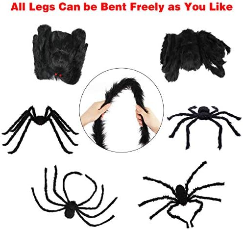 Halloween Outdoor Decorations Giant Spider: 8.0 Ft Large Spider Decorations