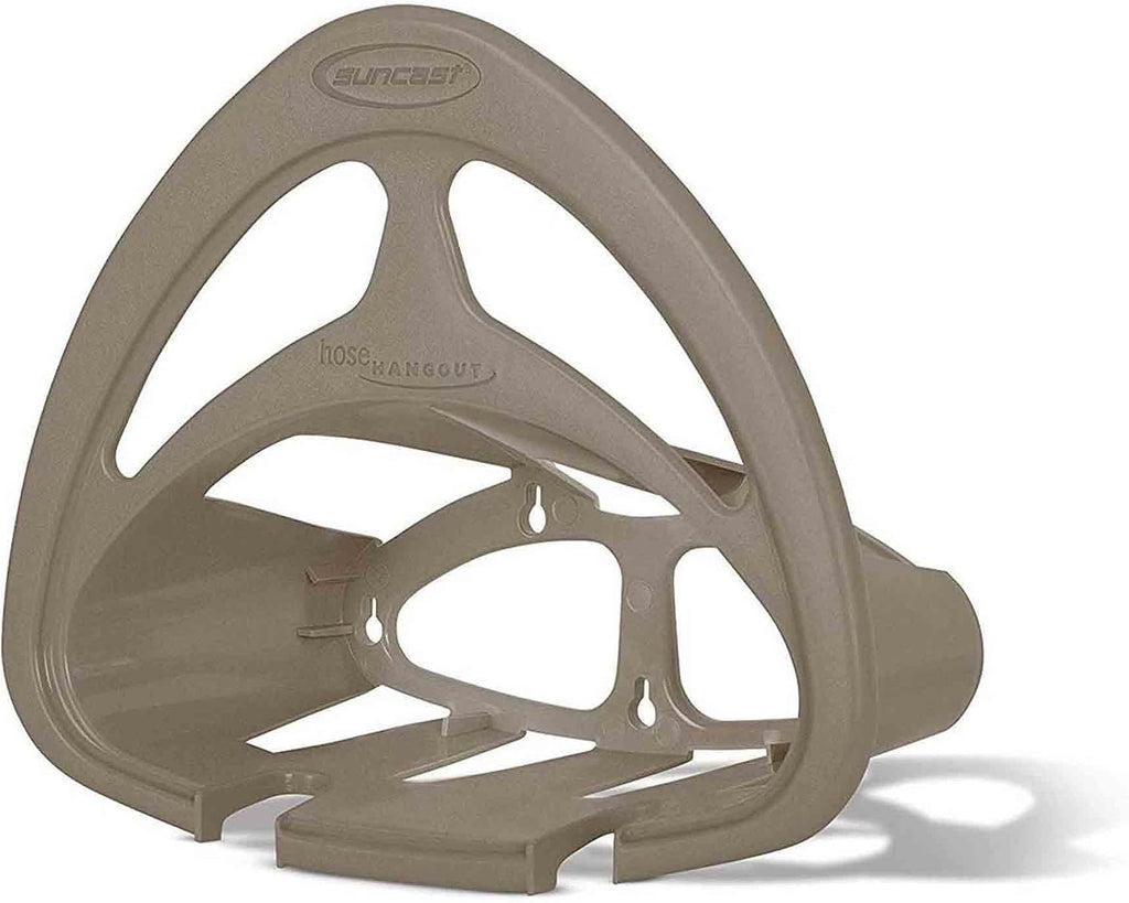 Suncast 2 Pack Hangout HH150 Outdoor Wall Mounted Durable Resin Garden Hose Holder with Accessories Shelf, Designed for