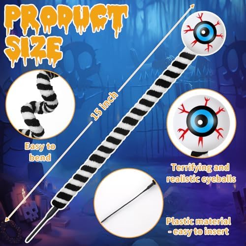 Halloween Eyeball Picks 10 Pcs 15 InchFloral Pick