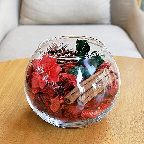 Christmas Potpourri, Cinnamon Scented Decorative Bowl Filler, Red, 8.4 oz