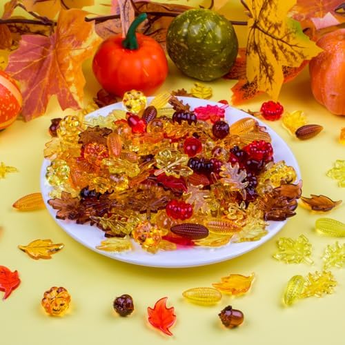 260PCS Fall Decor Autumn Vase Fillers