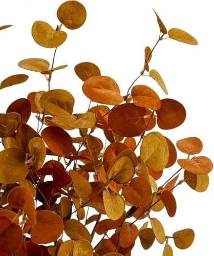 24 Pcs Artificial Fall Eucalyptus Stems, 26.7 Inch