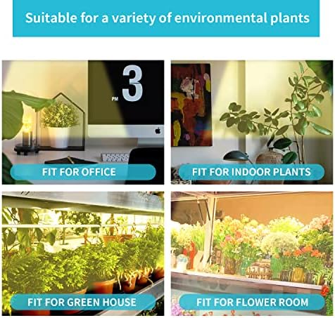 Hywyimlait LED Grow Light Strips for Indoor Plants Full Spectrum 3500K, 96 LEDs Plant Light Bar with 3/9/12H Timer, 10 Dimmable Levels for Seedling Succulent, 13 Inches 2 Head