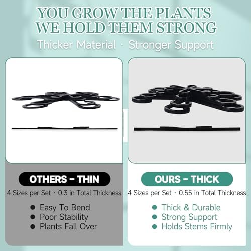 8PCS Plant Stem Support, Monstera Plant Support Clips for Indoor Plants