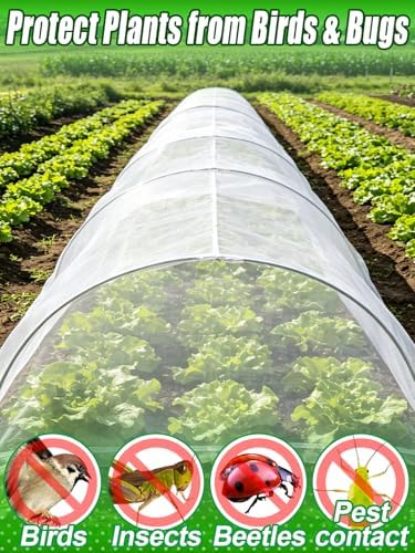 Alphatool 8x25ft Large Garden Netting, Ultra Fine Mesh Plant Covers