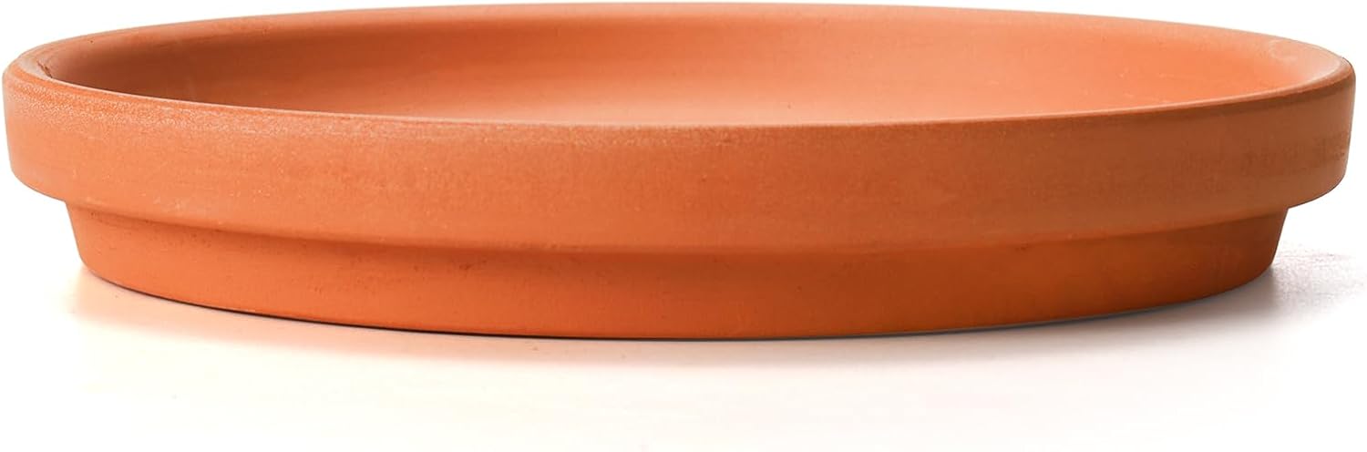 10 Pack Terracotta Pot Plant Saucer, 6 Inch Round Terra Cotta Planter Saucers for 5 Inch 5.5 Inch 6 Inch Flower Pot
