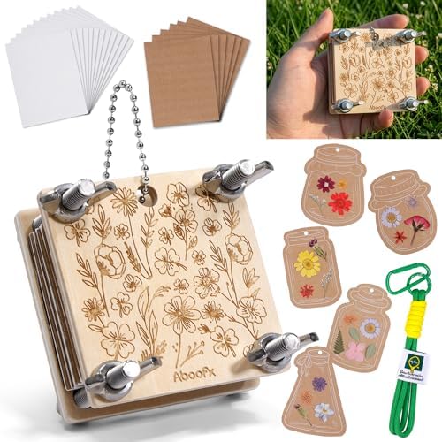 Aboofx Mini Flower Press Kit for Small Flowers Drying for Nature Lover