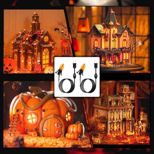 Brightown 6ft Accessory Cord with Light Bulb for Halloween Decor