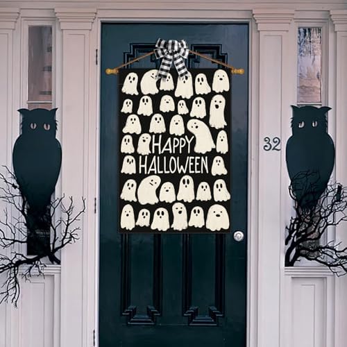 AVOIN colorlife Ghosts Halloween for Outside House Flag 28x40 Inch