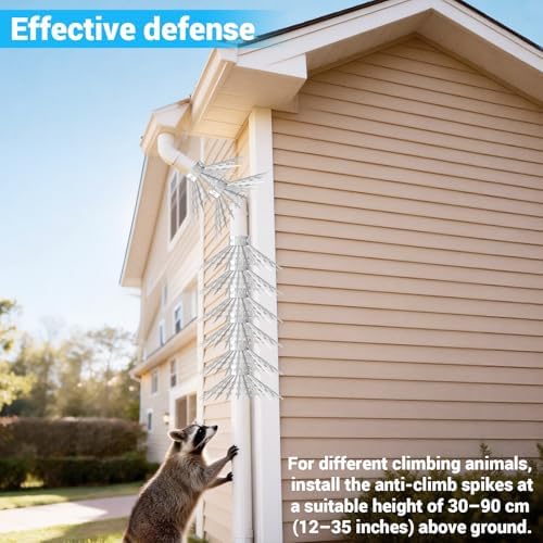 80 inch Bird Spikes/Squirrel Baffle for Bird Feeder Pole, Deters Raccoons