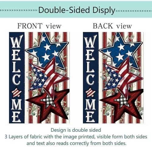 Seasonal Garden Flags Set of 12, Double Sided 12x18 Inch Yard Flags