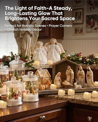 Homemory 24Pack Dripping Flameless LED Tea Lights,1.58"x 1.2",White Body