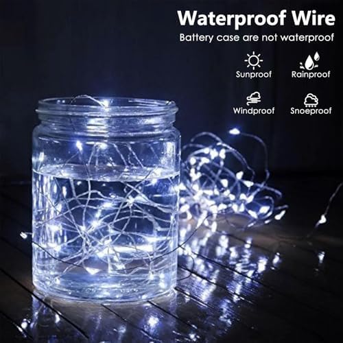4 Pack Fairy Lights Battery Operated with Remote 16FT 50 LED String Lights