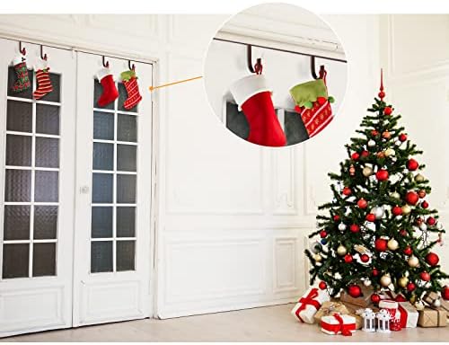 Hotop 16 Pcs Christmas Wreath Hanger Front Door Hooks,Bronze