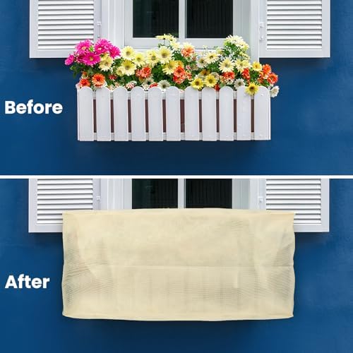 Plant Covers Freeze Protection, 2 Pack Garden Covers for Raised Bed, Frost Cloths for Outdoor Plants, Winter Protection for Vegetables & Flowers (102"×50"×22", Fit 4'×8' Bed)