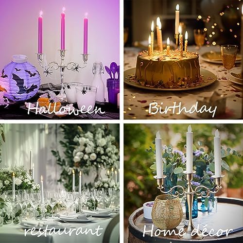 5-Arm Metal Candelabra Candle Holder Table Centerpiece, Copper