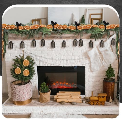 Shappy 24 Pieces Christmas Garland Ties for Banister Reusable, Black