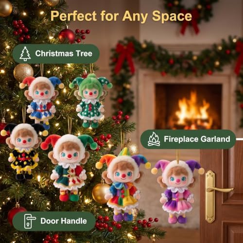 18Pcs Colorful Circus Clown Christmas Ornaments