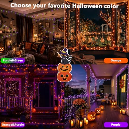 240LED 88FT Smart Color Changing Halloween String Lights RGB App & Remote