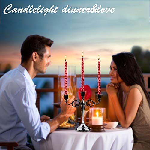 3 Candle Metal Candelabra – Candlesticks Holder, Brass