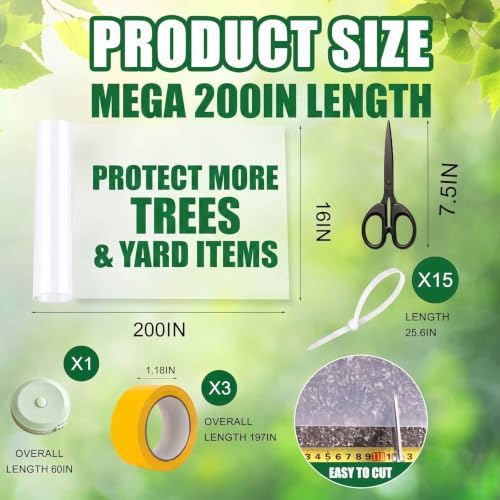 200" Squirrel Baffle for Tree Trunk, Protector Guard for 4x4 Post & Pole