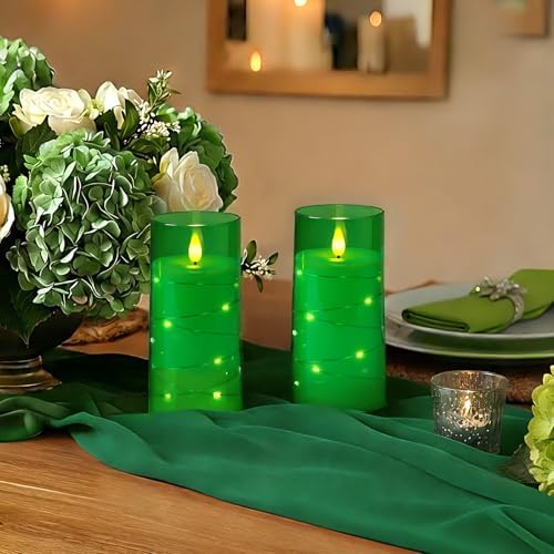 Homemory 3"x6" Flameless Candles, Flickering LED Pillar Candles with Remote