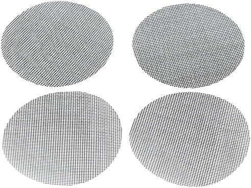 Pokinge 100 Pcs Flower Pot Hole Mesh Pad, 4 inch Round Drainage Hole Garden Plant Bonsai Pot Mesh Gasket, Breathable Flowerpot Mesh Screen Mat(4.5cm)