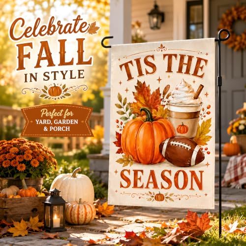 Fall Decor - Tis the Season Fall Garden Flag | Thanksgiving Decorations